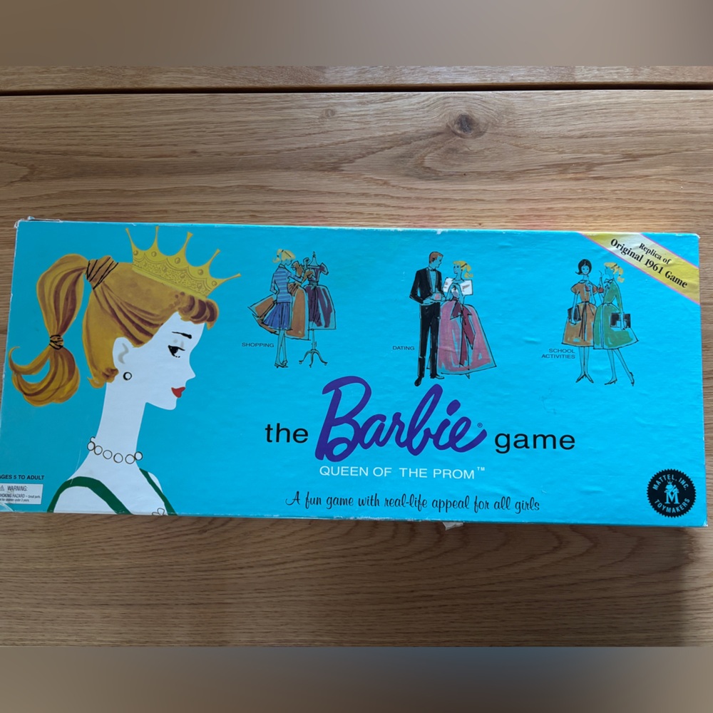 Vintage Barbie Queen of the Prom Game, 1994 Replica of 1961, excellent cond.